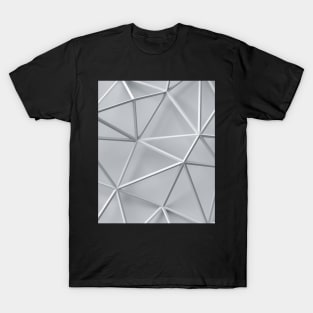 Geometric photo Print in Grey T-Shirt